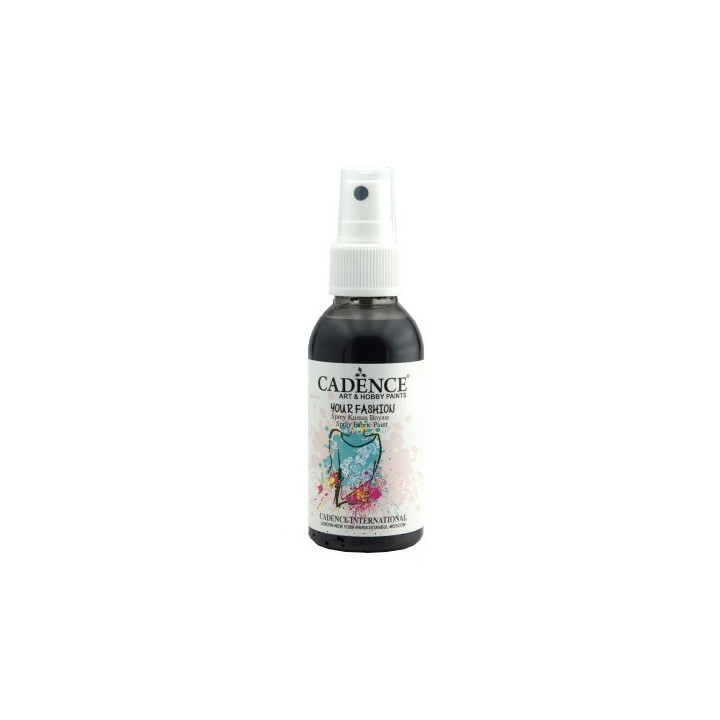 Pintura textil en spray negro